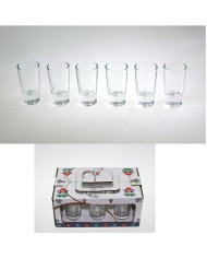 Pohár 25ml štamprlík 6ks číry KLC