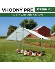 Kurín Strend Pro, pre hydinu, voliéra, klietka, kurnik, so strechou, 3x2x2 m