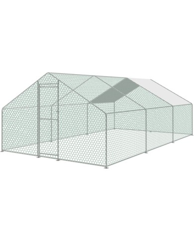 Kurín Strend Pro, pre hydinu, voliéra, klietka, so strechou, 3x6x2 m