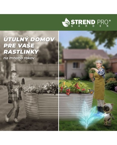 Záhon Strend Pro Garden, vyvýšený, pozinkovaný, 100x200x78 cm