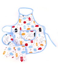 Súprava detská chňapka 2ks + podložka 1ks + zástera 1ks