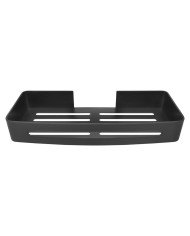 Polička kúpeľňová nástenná 32x4,7x13cm čierna obdĺžnik