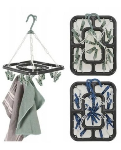 Sušiak na prádlo štipcový plastový mix