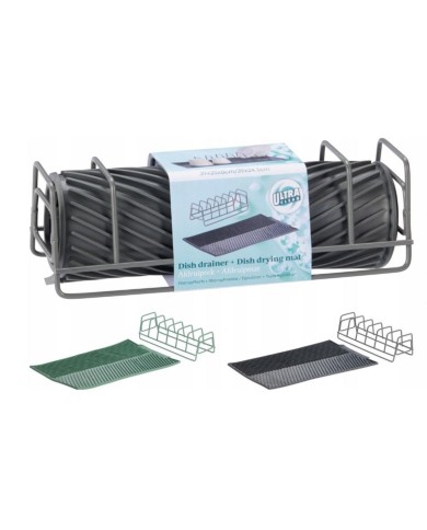 Odkvapávač na riad s podložkou mix