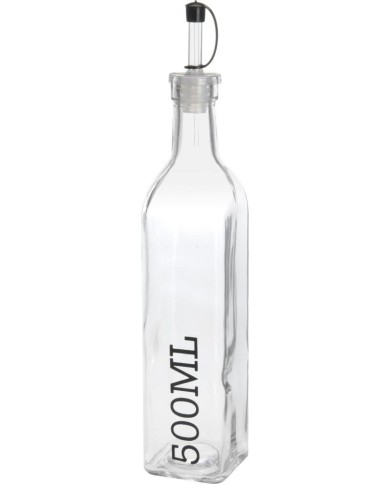 Fľaša sklenená 500ml na olej a vinný ocot