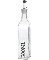 Fľaša sklenená 500ml na olej a vinný ocot