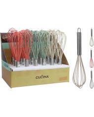 Metlička na šľahanie 26cm nerez+silikón KLC