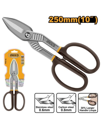 Nožnice na plech rovné 250mm INGCO Industrial