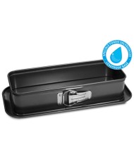 Forma na biskupský/kráľovský chlebík 30x11x7cm otváracia, široké dno, nepriľnavý povrch, čierna GARDENIA