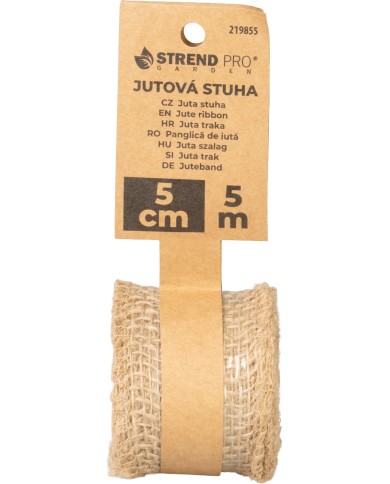 Stuha Strend Pro Garden, jutová, 5 cm, L-5 m, páska