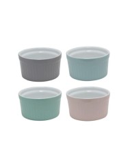 Miska porcelánová na creme brulle, 8,5 cm, 1ks, pastelové farby