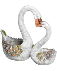 Dekorácia MagicHome Gecco, Labute, magnesia, 49x23x45 cm