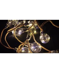 Reťaz Strend Pro Solar Bulb, 10x LED, tvar žiarovky, solárna, L-3,8 m