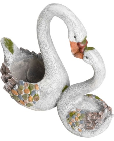 Dekorácia MagicHome Gecco, Labute, magnesia, 49x23x45 cm