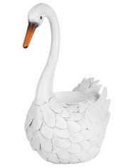 Dekorácia MagicHome Mecco, Hus, plech kvetináč, 35x18x43 cm