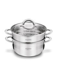 Hrniec naparovací 2,9L, nerez + sklen. pokrievka