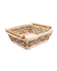 Košík RATAN štvorcový 20x20x7cm