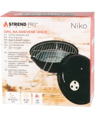 Gril Strend Pro Niko, BBQ, na drevené uhlie, 37x43 cm