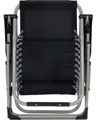 Lehátko POHO, čierne, polohovateľné, 65x160x110 cm