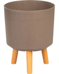 Kvetináč Strend Pro, farba Kávový prášok, 24,5x24,5x31 cm