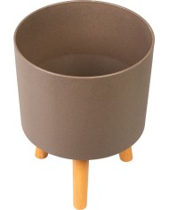 Kvetináč Strend Pro, farba Kávový prášok, 24,5x24,5x31 cm