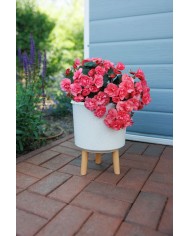 Kvetináč Strend Pro, farba White Weath Finish, 24,5x24,5x31 cm