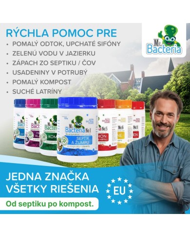 Aktivátor Mr.Bacteria No.4, do kompostu, 500 g