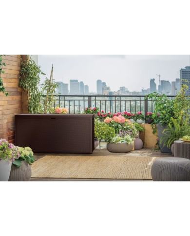 Box Keter EMILY 277 L, úložný, hnedý