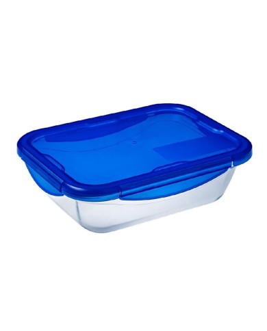 Dóza na potraviny s tesniacim vekom obdĺžniková, 25x19x7cm, 1,9L, sklo číre PYREX