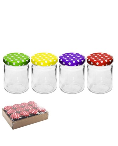 Pohár zavárací TO 53 110ml číre sklo, balenie 12ks, viečko bodky