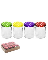 Pohár zavárací TO 53 110ml číre sklo, balenie 12ks, viečko bodky