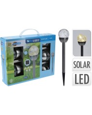 Lampa solárna guľa sada 5 ks KLC