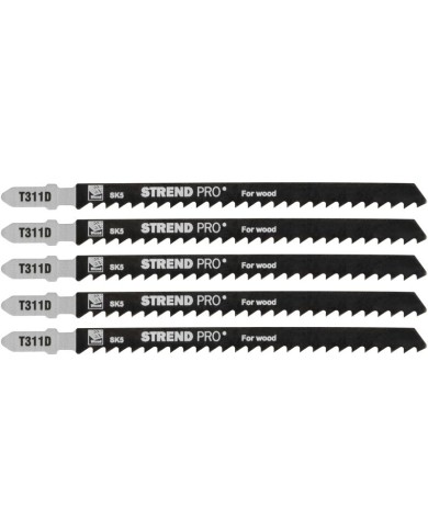 List do priamočiarej píly Strend Pro T311D 132 mm, 6z, na drevo, bal. 5 ks