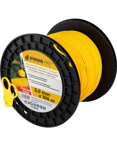 Silon na kosenie ProCom Force 3,0 mm, midi Spool L-100 m, s rezačom, okrúhly