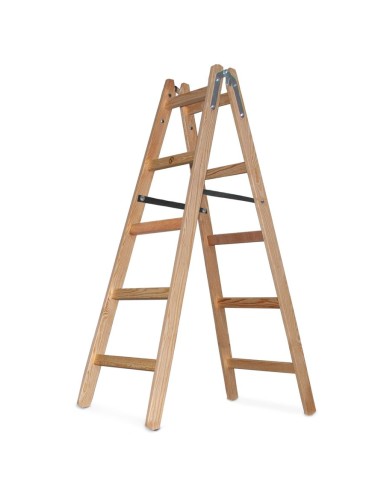 Rebrík Strend Pro, PROFI, drevené štafle, 5 priečkový, 1,53 m, max. 150 kg