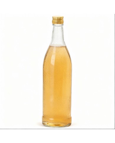 Fľaša na alkohol sklo 500ml s uzáverom ISKRA