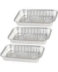 Miska MagicHome, 31,5x21,3x4,4 cm, grilovacia, 3 ks, Alu