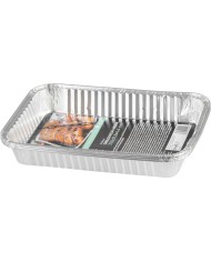 Miska MagicHome, 31,5x21,3x4,4 cm, grilovacia, 3 ks, Alu