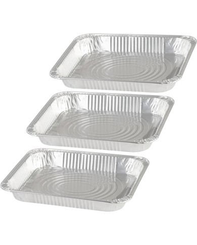 Miska MagicHome, 32,7x26,9x4 cm, grilovacia, 3 ks, Alu