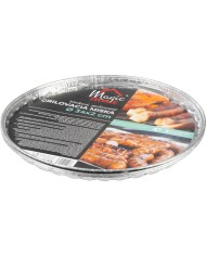 Miska MagicHome, 34x2 cm, grilovacia, perforovaná, 3 ks, Alu, okrúhla