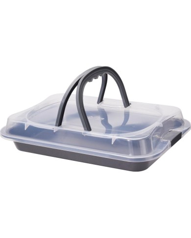 Plech na pečenie s krytom 36,5x23,5 cm