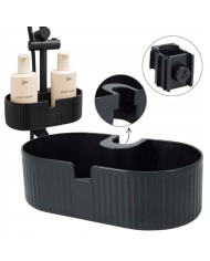 Organizér/polička do sprchy 24x13 cm plast čierna