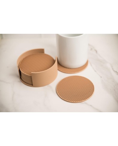 Podložka pod pohár 9x9x0,4cm plastová balenie 6ks