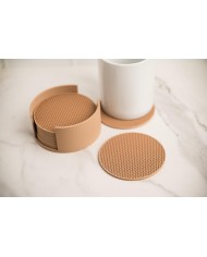 Podložka pod pohár 9x9x0,4cm plastová balenie 6ks