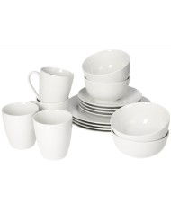 Tanier sada 16-dielna porcelán biela