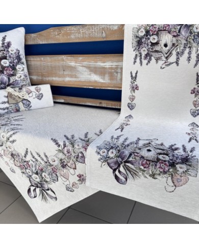 Obrus gobelínový celoročný ZÁHRADNÁ ROMANTIKA, 40x100cm