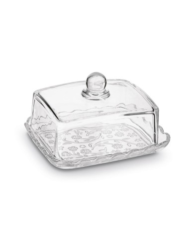 Dóza na maslo sklenená 14,5x12x9cm