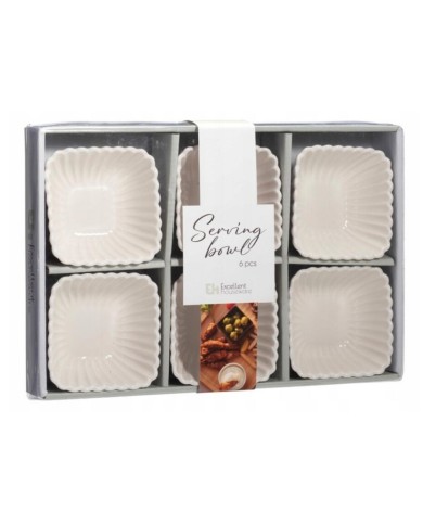 Miska servírovacia sada 6 ks porcelán mix