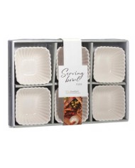 Miska servírovacia sada 6 ks porcelán mix