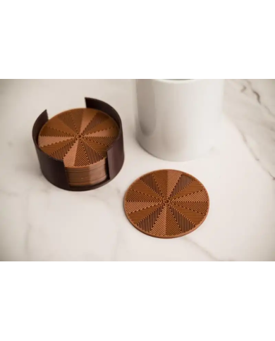 Podložka pod pohár 9x9x0,4cm plastová balenie 12ks